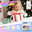 Instant Print Camera for Kids, Christmas Birthday Gifts for Girls Boys Age 3-15, 1080P Selfie Portable Digital Video Camera with 32GB SD Card, 3-Colored Print Paper- Pink