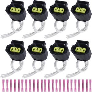 5019952AA 8 Pcs Ignition Coil Connector Plug Pigtail Wiring Harness for RAM 1500 2500 3500 Magnum Dakota 2000-2020 Chrysler Dodge Challenger Durango 5019952AA 1169