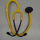 Single Head Stethoscope for Doctors/Nurses/Nursing School Students, Medical and Home Use with Accessories Name Tag, FSA HSA Eligible (Yellow Tube, without EVA Case)