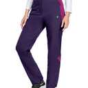 Little Donkey Andy Women's Fleece Lined Waterproof Softshell Pants Hiking Ski Snowboarding Pants Dark Purple Size S
