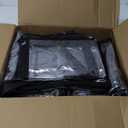 Paterr 10 Pcs 50 Inch Clear Dance Costume Garment Bag Plastic Garment Cover for Dance Competitions, with Zipper Multiple Pockets for Dancers Hanging Clothes Organizer Travel Storage(Clear Black)