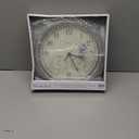 Westclox Indoor/Outdoor Wall Clock with Temperature & Humidity Gauges, Weather-Resistant, Quartz Accuracy, Battery-Powered (Silver, 12-Inch)