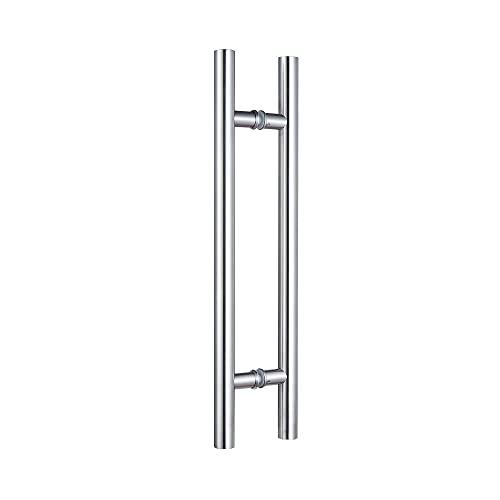 RZELOYDE 71in/1.8mm 304 Stainless Steel Door Handle, Pull Handle, Silver, Modern, Rustproof, Brushed Stainless Steel Finish, 71in x 1.49in, Wood/Glass Compatible, Screws Included