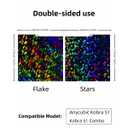 264x276mm Kobra S1 Combo Build Plate,Double Sided Stars-Flake Build Plate Flexible Removable Spring Steel Heated Printing Bed Platform for Anycubic Kobra S1/Combo/ACE Pro FDM 3D Printer (Stars-Flake)