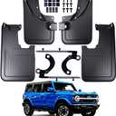 Mud Flaps for 2021-2026 Ford Bronco 2 Door 4 Door,No Drill Splash Guards Front and Rear for Bronco Accessories,Heavy Duty Molded Mudguards with Hardware,4Pcs(Not for Bronco Sport)