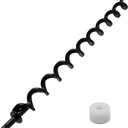 23" Auger Shaft Screw Replacement Parts for Pit Boss 1000 and 1100 Series Pellet Grills, Auger Flighting Shaft & Auger Motor Bushing Kit, Replacement Parts Number: PB1000XL-031-R00