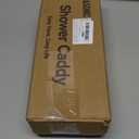 YASONIC Shower Caddy Hanging, Never Rust Shower Organizer Hanging, Aluminum Shower Racks for Inside Shower with Hooks for Razor, Bathroom Organizers and Storage with Soap Holder, Bright Silver