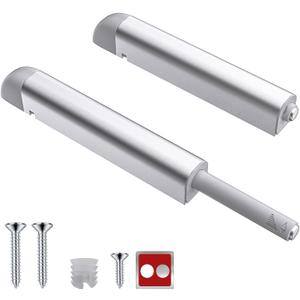Magnetic Push Latches, 8 Pack, Push to Open Door Latch, Heavy Duty Cabinet Hardware for Hidden Doors, Drawers, Wardrobes, Kitchen, and RV Closets, Easy Install, Silent Operation