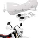 JFG RACING Dirt Bike Handguards,Motorcycle 7/8'' and 1 1/8'' Hand Guards Aluminum Universal for Dirt Pit Bike MX Motocross Supermoto Racing ATV Quad KAYO - White
