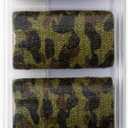 PowerFlex Equine  Extra Strong Self-Adhering Bandage Wrap  Wound Care, Compression & Support Bandage for Horses, Cows & Dogs  Woodland Camo, 4 inch, 4 Rolls (Resealable Case)