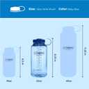 Nalgene 32 oz Wide Mouth Water Bottle | BPA-Free, Durable & Leak Proof, Lightweight Bottle for Hiking & Gym, Work & Travel (Baby Blue)