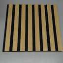 Geelin 8 Pcs 3D Wood Wall Panels Peel and Stick Self Adhesive Wood Slat Acoustic Textured Panel for Interior Wall Paneling Decor and Ceilings Soundproof 3D Fluted 11.8" x 12.6" (Light Brown)