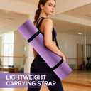 Yoga Mat Eco Friendly Non Slip Anti tear durable Exercise Mat, SGS Certified TPE Material with Textured Surface, 8mm (0.32 Inch) Extra Thick, 72x24 Inches for Yoga, Pilates and Floor Exercises with Carry Strap