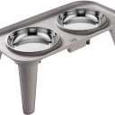 Pets Bowl,Elevated Stainless Dog Bowl with Neck Relief Feeder Eating Bowls Design with Base Stand for Large Breeds