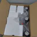 3-Light Bathroom Light Fixtures, 17.23" Black Modern Vanity Lights with Clear Glass Shade, Bathroom Wall Lamp for Mirror Kitchen Living Room Hallway Cabinet Porch