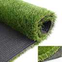 Artificial Fake Grass Turf, 4FT x 6FT (24 Squuare Feet) 1.38 inch Realistic Synthetic Grass Mat Lawn, 35mm Thick Indoor Outdoor Grass Rugs Landscape for Pets, Patio, Garden, Home Decor