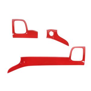 RT-TCZ Center Console Dashboard Panel Cover Trim Decor Interior Accessories for Jeep Grand Cherokee 2011-2020 (Red)