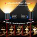 SmallRig RM 03 Macro Photography LED Light, Adjustable Beam Angle, 5 Colors CRI95 TLCI92, Bendy Light for Camera with Cold Shoe Adapter, Clamp, Diffuser, Spotlight, Barndoor, Gobos, IP54 Rating - 5480