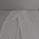 Womens Linen Pants Wide Leg Loose Cotton Swimsuit Coverups Summer Pants Beach Vacation Outfits (Medium, White)