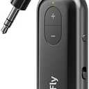 Twelve South AirFly SE, Bluetooth Wireless Audio Transmitter for AirPods/Wireless or Noise-Cancelling Headphones; Use with Any 3.5 mm Audio Jack on Airplanes, Gym Equipment or iPad/Tablets (Black)