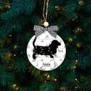 Basset Hound Ornament for Christmas Tree, 2024 Basset Hound Dog Ornament Personalized, Basset Hound Dog Christmas Tree Ornament, Christmas Keepsake for Dog Owner Dog Mom, Custom Gifts for Pet Lovers