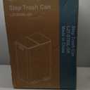 DUMOS Kitchen Trash Can, 28-Gallon Garbage Can with Lid, Stainless Steel Trash Bin with 2 Removable Inner Buckets, Soft-Close Foot Pedal, Fingerprint-Resistant for Kitchen Home Office (Silver)