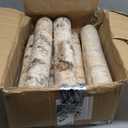 6 Pack Birch Logs Decorative Natural Birch Log for Decoration,Crafts,DIY,White Birch Logs for Fireplace Decor Firewood(Logs:1.4"-2.6" Dia. x 16.5" Length)