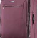 Samsonite Ascella X Softside Expandable Luggage with Spinner Wheels, Plum, Checked-Large 29-Inch