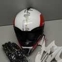 Youth Motocross Helmet for Kids - DOT Approved Full Face Off-Road Mountain Bike ATV Dirt Bike Safety Gear With Goggles, Gloves, and Mask (Small, White Red)