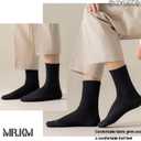 High Ankle Cotton Crew Casual Socks,Black Compression Athletic Socks For Men&Women,Fit Sports,Running,Trekking,Outdoor (Black)