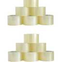 12 Rolls Clear Packing Tape, Heavy Duty Packaging Tape with Dispenser,1.88In x 55Yd,2.4Mil Thick Industrial Grade Tape Refills for Shipping,Moving,Sealing and storages