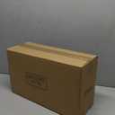 MyGift Large Artificial Green Grass Plants Potted in 14-Inch Matte Black Wood Decorative Planter, Tabletop Faux Greenery in Wooden Rectangular Pot Centerpiece Dcor