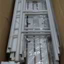 Metal Platform Full Bed Frame with Headboard Sturdy Steel Slats Support No Box Spring Needed Easy Assembly White