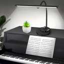 Piano Light, Upgraded LED Piano Lamp for Grand/Upright & Digital Pianos, Music Stand Lamp with Adjustable Gooseneck, Auto-Off Timer, 5 Color Modes Dimmable & USB Charging Port Eye-Care Desk Light