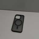 TORRAS Ultra Magnetic for iPhone 15 Pro Case, [3X Military-Grade Drop Tested] [Compatible with MagSafe], Shockproof Translucent Durable Slim Protective Anti-Scratch Anti-Fingerprint, Black