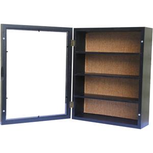 11x16 Shadow Boxes Frames Large Shadow Box with Shelves Deep Memory Box Display Case with Movable Shelf for Keepsake Flowers Wedding (Black)