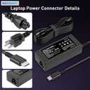 Universal 65W USB C Laptop Charger Compatible with Lenovo,HP, Dell, Acer, Asus, Samsung, Google and More, for Office, School, and Family