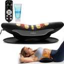 Electric Lumbar Traction Device for Lower Back Pain Relief, Multifunctional Lumbar Stretcher with Dynamic Traction, Red Light Therapy, 8-Level Electrotherapy, 3-Level Thermal Therapy, Vibration