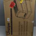 Stainless Steel Litter Box - XL Extra Large Cat Litter Box with Lid, Enclosed Metal Litter Pan with High Sided Enclosure & Scoop, Anti Leakage, Easy to Clean, Odor Control (White)