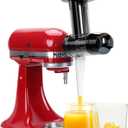 Masticating Juicer Attachment for KitchenAid All Models Stand Mixers - Cold Press Slow Juicer with Large Feed Chute, 30% Higher Juice Yield, Easy Assembly, Fruits Vegetables By Fedowal