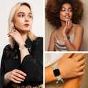 Cute Strap for Apple Watch Bands for Women 40mm 38mm 41mm 42mm 46mm 44mm 45mm 49mm, Stylish Cowboy Chain Bracelet for iWatch Bands Series 11 10 9 8 7 6 5 4 3 SE SE2 SE3 with Metal Dangles