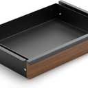 Under Desk Drawer, Solid Walnut Wood Panel Sturdy Ball Bearing Slides, Easy Under-Desk Mount, Integrated Handle, Desktop Organizer for Office & Home Workstation