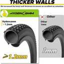 2 Pack 20x3 Fat Tire Bike Inner Tubes, 20" Fat Bike Tubes 20 X 3.0/3.50 AV Schrader Valve with 2 Tire Levers, Inner Tube Compatible with 20X3.0 20 X 3.30 20 X 3.5 for Road/Mountain/E Bike by Hydencamm