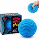 Fuzz Ball Squishy Stress Ball, Soft Fidget Squishy Fuzz Squeeze Ball, Squishy Ball Calming Tactile Grip for Focus & Relaxation (Blue)