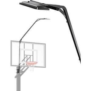 Metal Stands with Basketball Hoop Light LED, 103.9x15x27.5 in, Fits Square Poles up to 4 and Round up to 3.7, In-Ground Hoop and Backboard, Easy to Install (No Built-in Solar Charging)