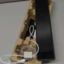 GE Pro Bar Indoor TV Antenna, Modern Design, TV Antenna for Entertainment Center and Home Decor, Digital, HDTV Antenna, Smart TV, 4K 1080p VHF UHF, Coax Cable, Reversible Black White, 33683