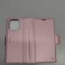 for iPhone 13 Pro Case Wallet with RFID Blocking Card Holder, PU Leather Kickstand Protective Flip Phone Cover Fit for iPhone 13 Pro 6.1", Rose Gold