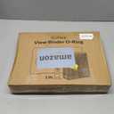 SUNEE 1 Inch Binders 3 Ring 6 Pack, Clear View Three Ring Binders PVC-Free (Fit 8.5x11 Inches) for School Binder or Office Binder Supplies, Classic 6 Colors