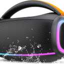 Ajblg Speakers Bluetooth Wireless: 80w Loud Speaker with Bass, 30H Playtime, IPX7 Waterproof, Large Speakers for Work, Outdoor, Workshop, Garage, Portable Speaker with TWS (Black)