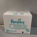 Pampers Sensitive Baby Wipes, Water Based, Clinically Proven, Hypoallergenic, and Unscented for Babies, 1008 Wipes Total (18 Flip-Top Packs)